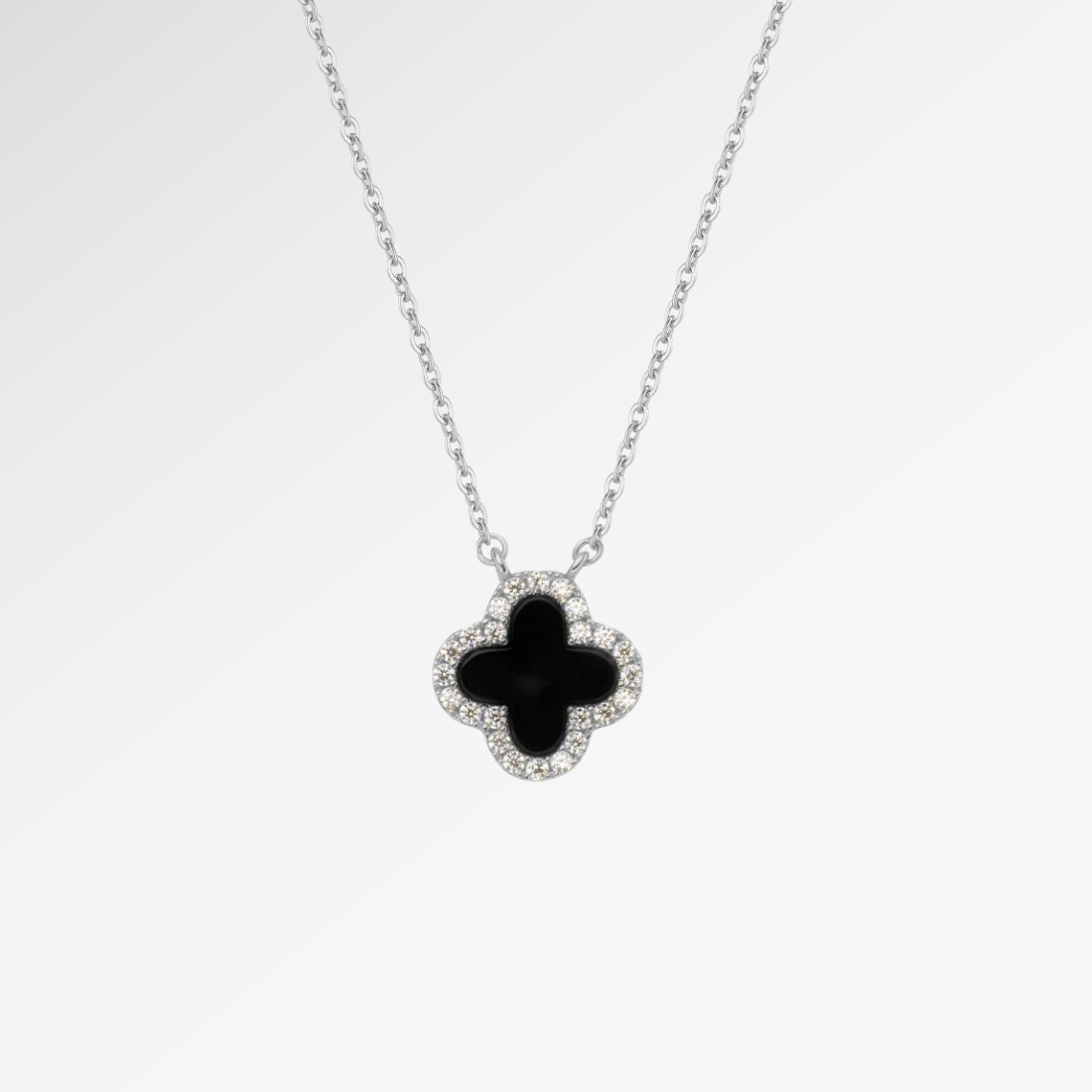 Náhrdelník Fleur Petite Noir Pavé