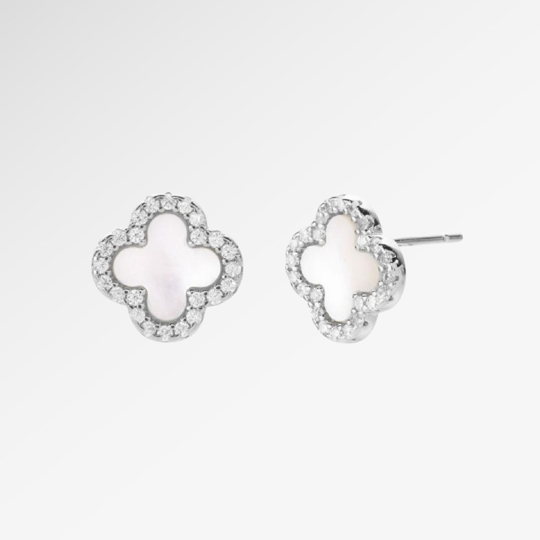 Náušnice Fleur Pavé