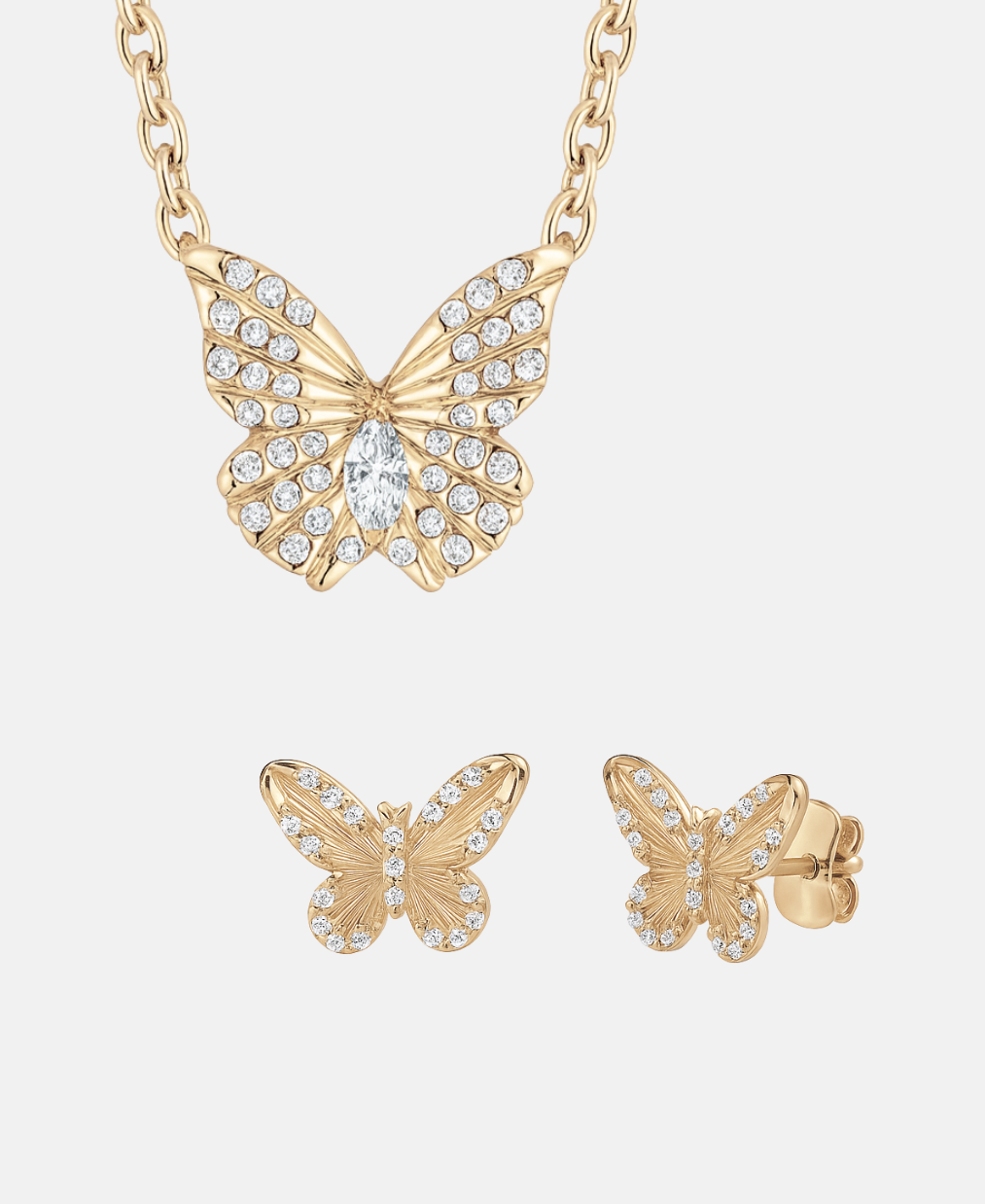 Mariposa set náušnic a náhrdelníku